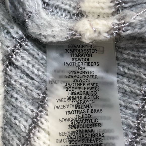 Calvin Klein Ribbed Striped Cowl Neck Sweater - Picture 5 of 7